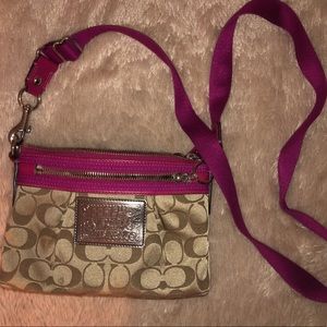 Coach “poppy” crossbody bag
